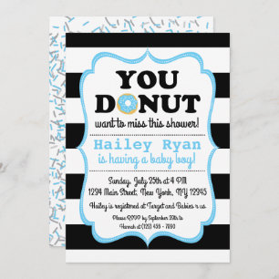 Donut Baby Sprinkle Shower Invitation
