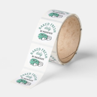 Donut Baked Fresh Daily Personalized Classic Round Sticker