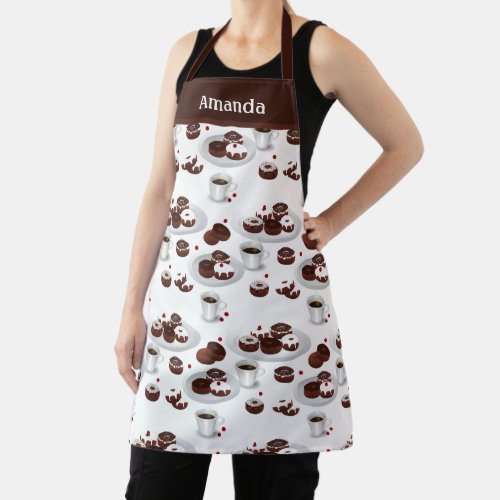 Donut Baker Custom Name Apron