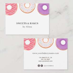 Donut Bakery Modern Business Card