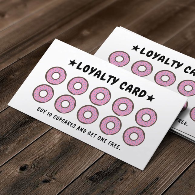 Donut Bakery Reward Card Loyalty Card (Creator Uploaded)