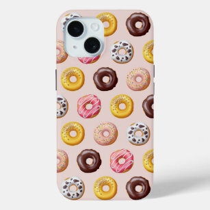 Donut Bakery Shop Pattern iPhone 15 Case