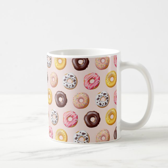 Donut Bakery Shop Pattern Coffee Mug (Right)