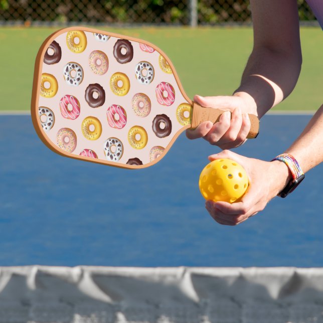 Donut Bakery Shop Pattern Pickleball Paddle (Insitu)