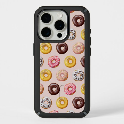 Donut Bakery Shop Pattern iPhone 15 Pro Case