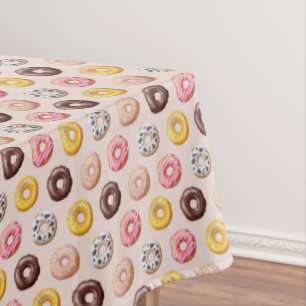 Donut Bakery Shop Pattern Tablecloth