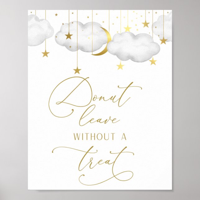 Donut Bar Sign, Baby shower Donut Sign (Front)