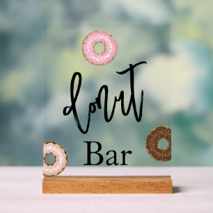Donut bar wedding Acrylic sign