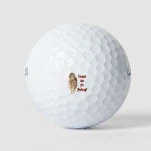 Donut be fo ferious owl golf balls