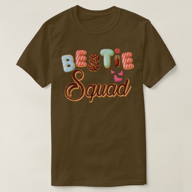Donut Bestie Squad Matching Friend Crew Funny Donu T-Shirt (Design Front)