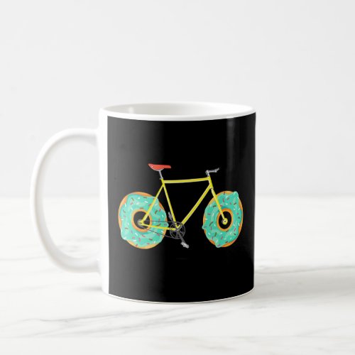 Donut Bike Wheels Bicycle Cyclist Food Cycling  Coffee Mug