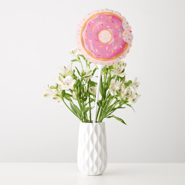 Donut Birthday Donut with sprinkles Treat Table Balloon (Vase)