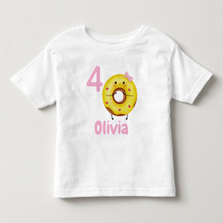 Donut Birthday Girl Shirt Personalized with Name 