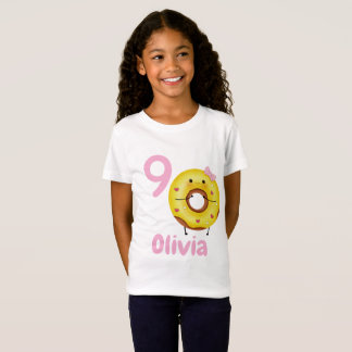 Donut Birthday Girl Shirt Personalized with Name 
