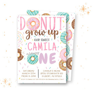 Donut Birthday Invitation