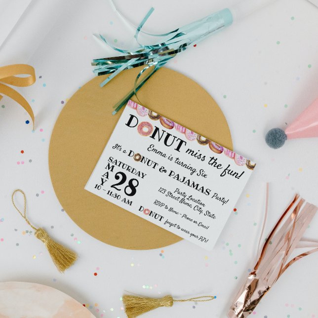 Donut Birthday Invitation (Creator Uploaded)