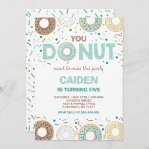 Donut Birthday Invite You Donut Want To Miss This