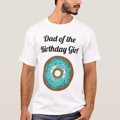 Donut Birthday Party Dad T_Shirt