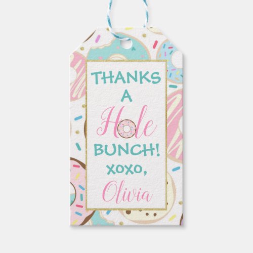 Donut Birthday Party Favor Tags
