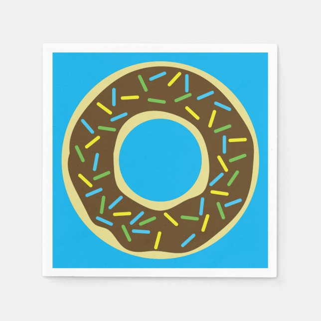 Donut Birthday Party Napkins (Front)
