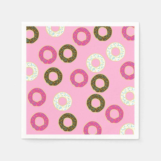 Donut Birthday Party Napkins (Front)