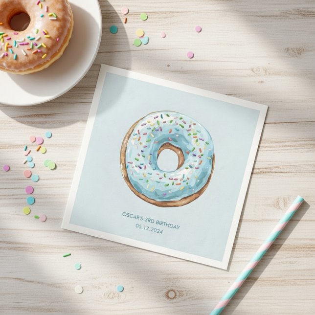 Donut Birthday Party Napkins | Sweet Donut Theme  (Creator Uploaded)