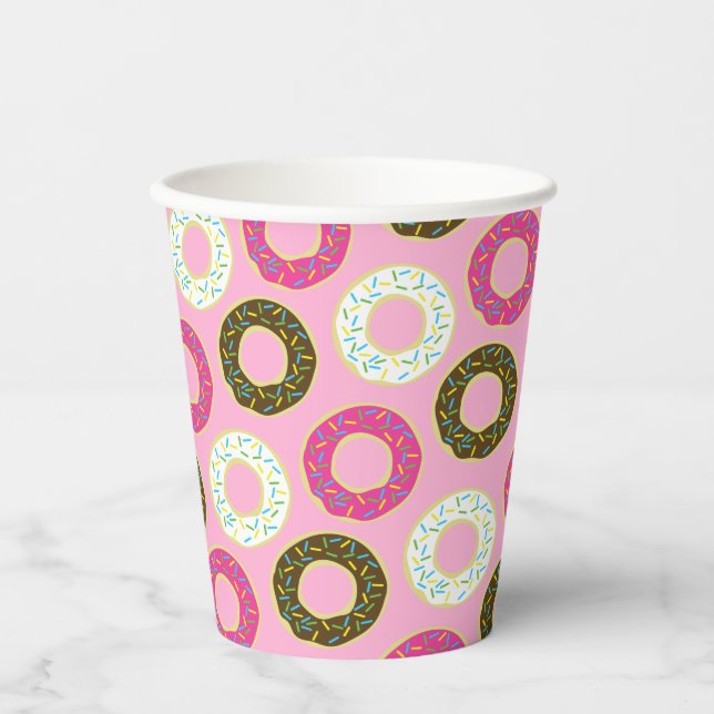 Donut Birthday Party Paper Cups (Front)
