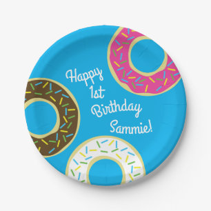 Donut Birthday Party Paper Plates