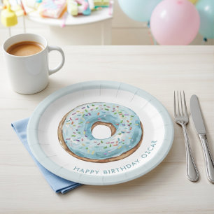 Donut Birthday Party Paper Plates Sweet Donut