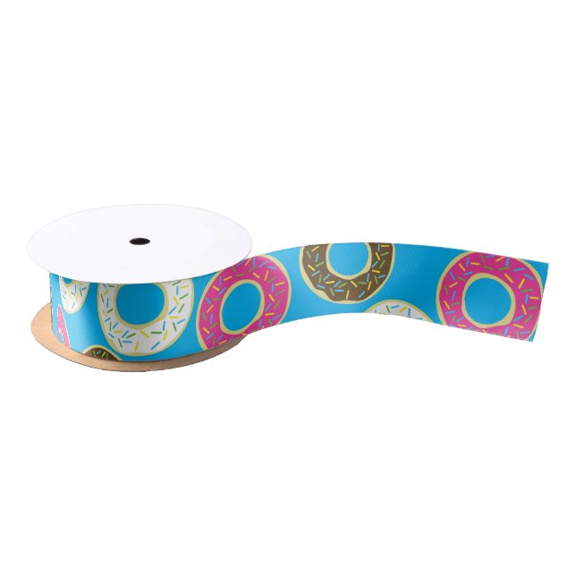 Donut Birthday Party Satin Ribbon (Spool)