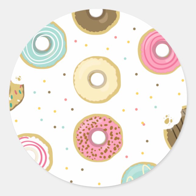 Donut Birthday Party Topper Envelope Seal Doughnut (Front)