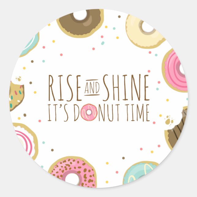 Donut Birthday Party Topper Envelope Seal Doughnut (Front)