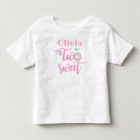 Donut Birthday T-Shirt Two Sweet T-Shirt