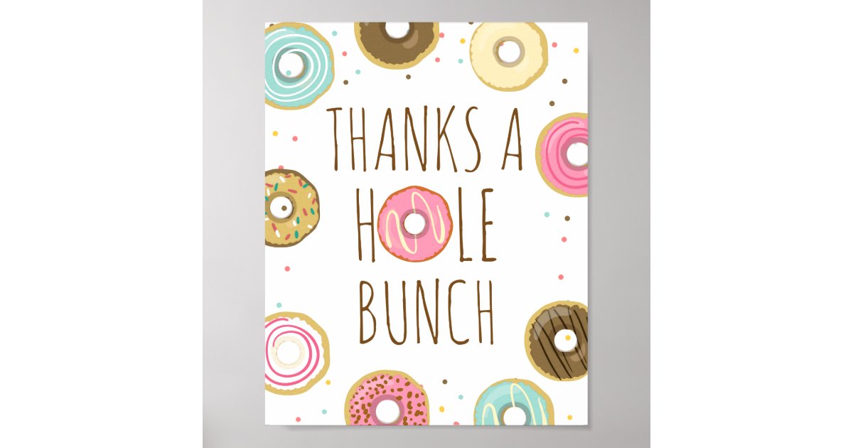 donut-birthday-table-sign-thank-a-hole-bunch-zazzle