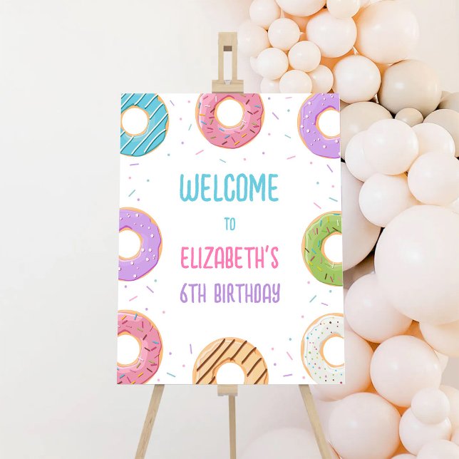 Donut Birthday Welcome Sign (Creator Uploaded)