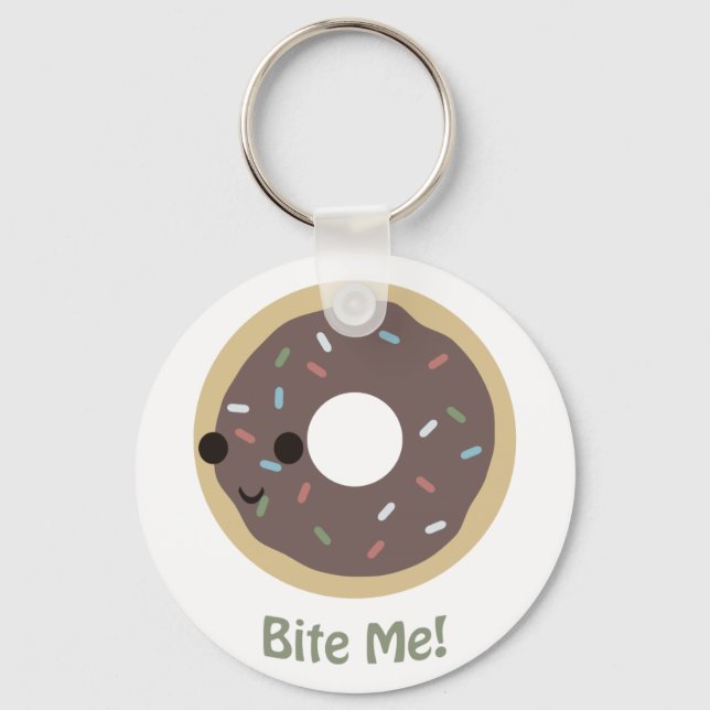 Donut Bite Me! Keychain (Front)