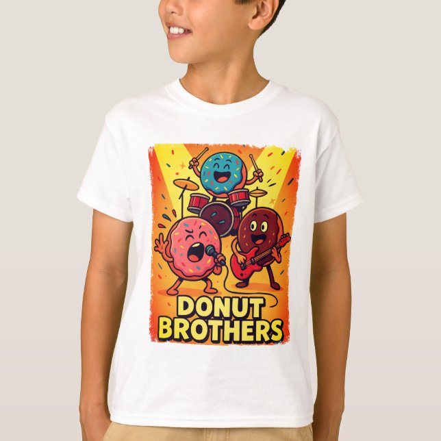 Donut Brothers Rock Band T-Shirt (Front)