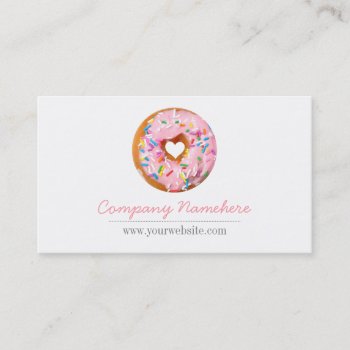 Donut Business Card by CarriesCamera at Zazzle
