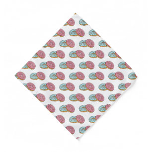 Donut cartoon illustration  bandana
