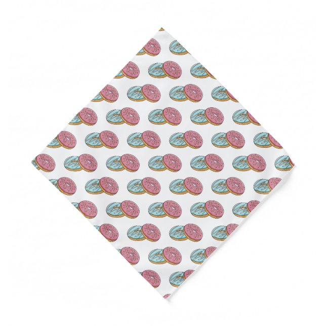 Donut cartoon illustration  bandana (Front)