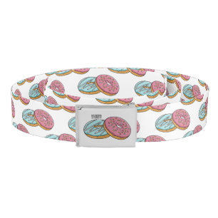 Donut cartoon illustration belt