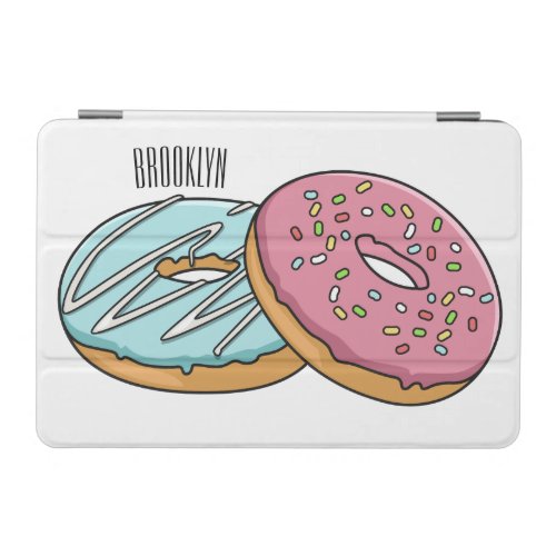 Donut cartoon illustration iPad mini cover