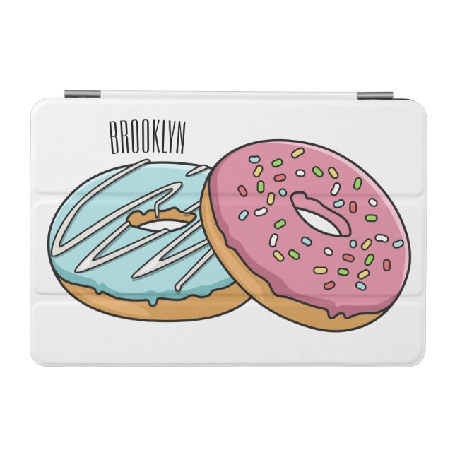 Donut cartoon illustration iPad mini cover (Horizontal)
