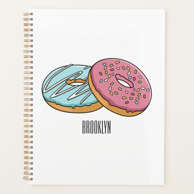 Donut cartoon illustration planner (Front)