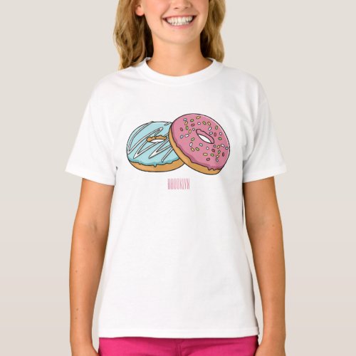Donut cartoon illustration T_Shirt