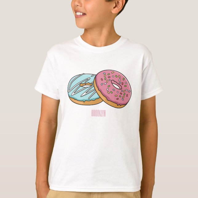 Donut cartoon illustration T-Shirt (Front)