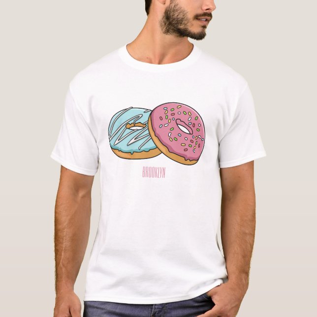 Donut cartoon illustration T-Shirt (Front)