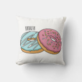 I Like You A Hole Lot Funny Donut Pun Throw Pillow