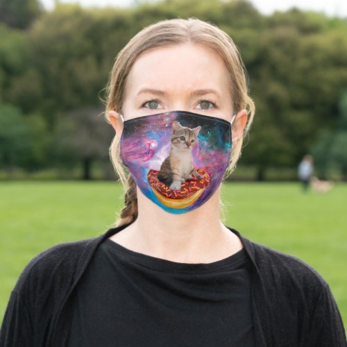 Donut Cat _ Donut lover Adult Cloth Face Mask