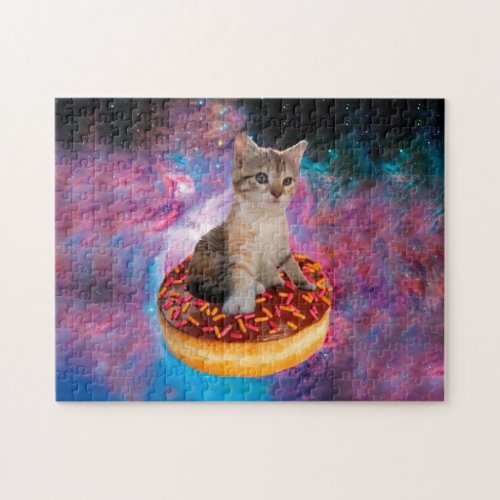 Donut Cat _ Donut lover Jigsaw Puzzle